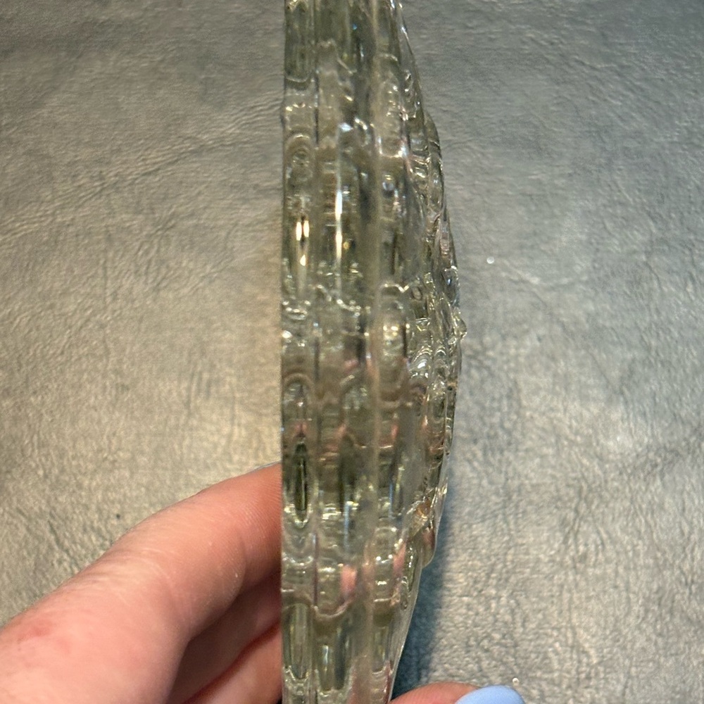 Clear Glass Flower Frog - Round Multi-Hole (16 hole) - Picture 3 of 7